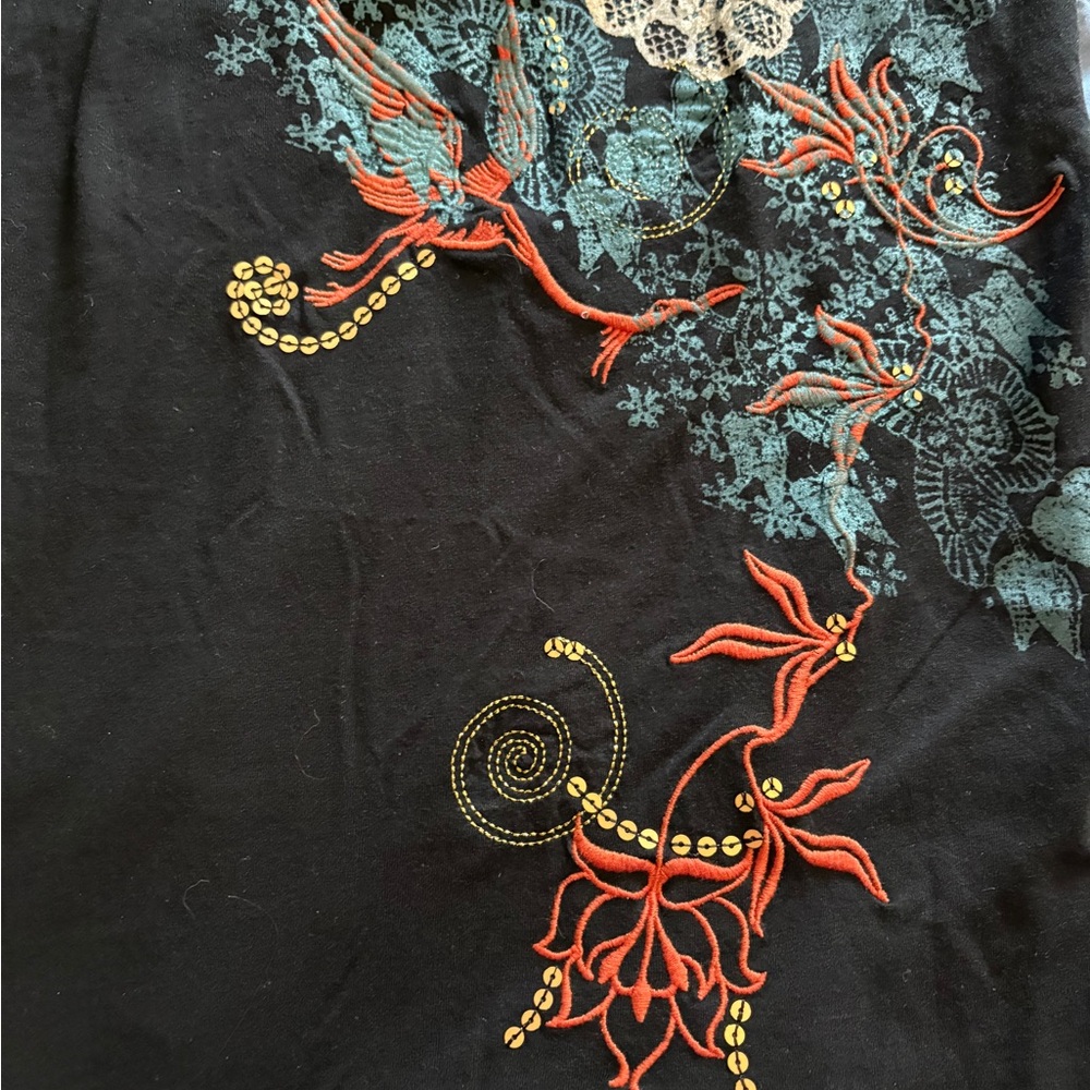 Blue Embroidered Tank - Picture 11 of 13